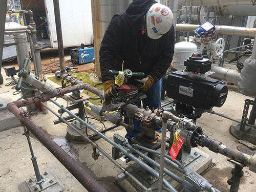 Industrial In-Line Valve Repair